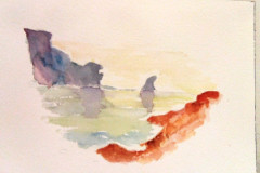 croquis-aquarelle-Calanque-mer-et-bateau-juin-202307