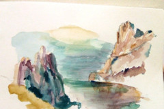 croquis-aquarelle-Calanque-mer-et-bateau-juin-202326