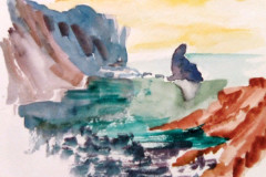 croquis-aquarelle-Calanque-mer-et-bateau-juin-202328