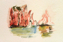 croquis-aquarelle-Calanque-mer-et-bateau-juin-202334