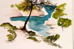 croquis-aquarelle-Calanque-mer-et-bateau-juin-202337